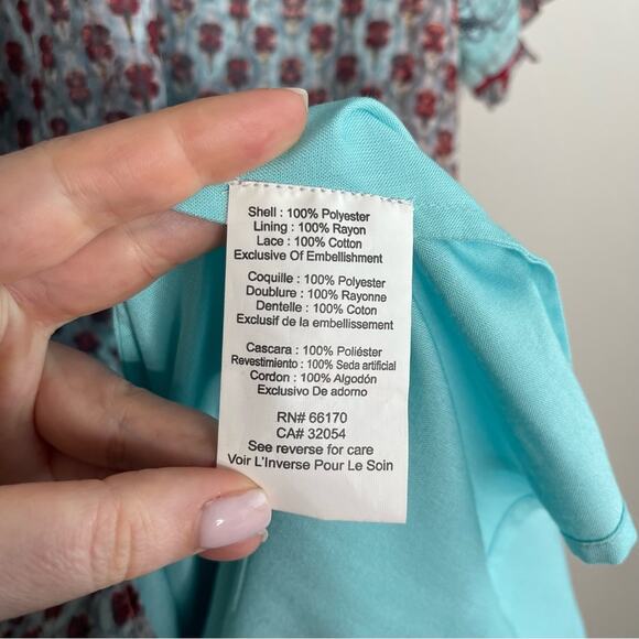 Anthropologie Blue Mini Dress - Picture 6 of 13